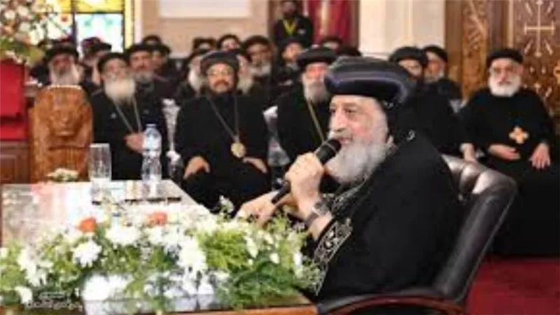 البابا تواضروس يلقى عظته الأسبوعية من مركز لوجوس بوادي النطرون