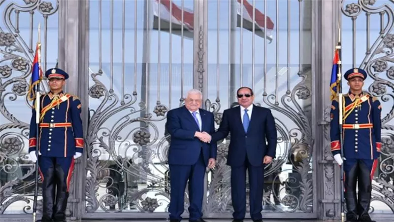 السيسي يستقبل نظيره الفلسطيني ويؤكد دعم مصر الثابت والتاريخي للشعب الفلسطيني (صور)