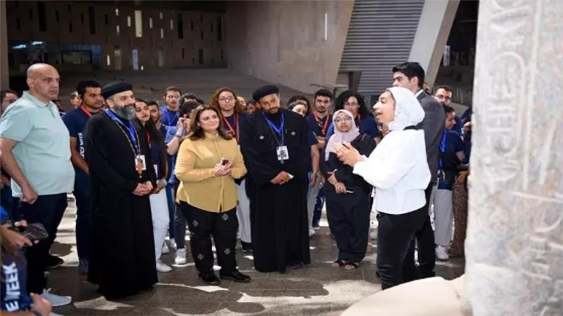 وزيرة الهجرة تزور المتحف المصري الكبير بصحبة وفد ملتقى لوجوس الثالث (صور)
