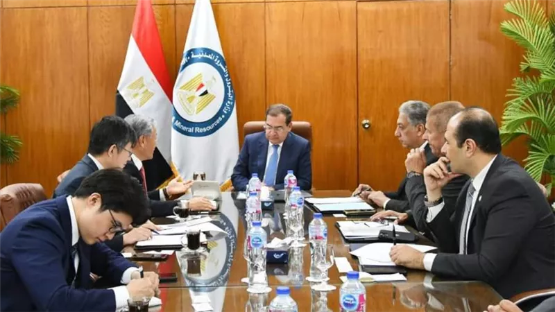وزير البترول يستقبل سفير كوريا الجنوبية بالقاهرة