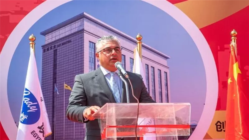 اقتصادية قناة السويس تضع حجر الأساس لمصنع المنسوجات الصيني cady مصر بمنطقة السخنة المتكاملة (صور)