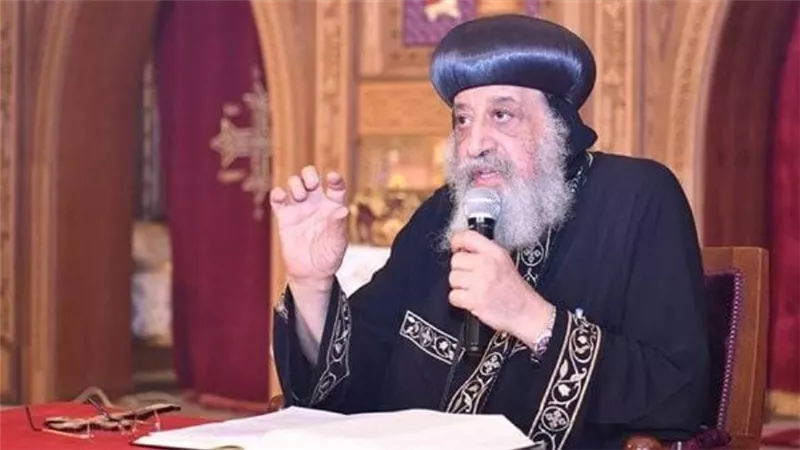 البابا تواضروس يلقي عظته الأسبوعية من المقر البابوي بالعباسية