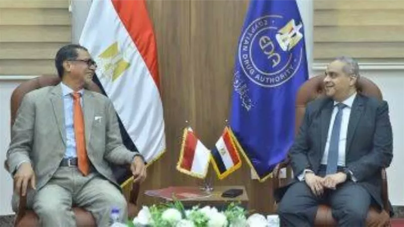 رئيس هيئة الدواء يبحث أوجه التعاون المشترك مع سفير إندونيسيا بمصر