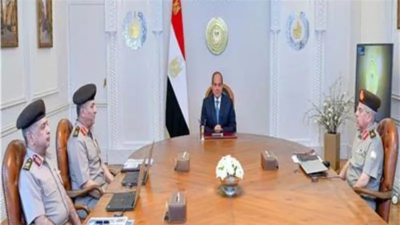 الرئيس السيسي يبحث الموقف التنفيذي لعدد من مشروعات جهاز الخدمة الوطنية