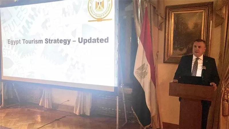 وزير السياحة والآثار يشارك في حضور حفل استقبال على شرف زيارته للعاصمة الروسية موسكو