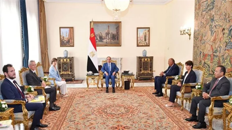 الرئيس السيسي يستقبل وزيرة خارجية فرنسا 