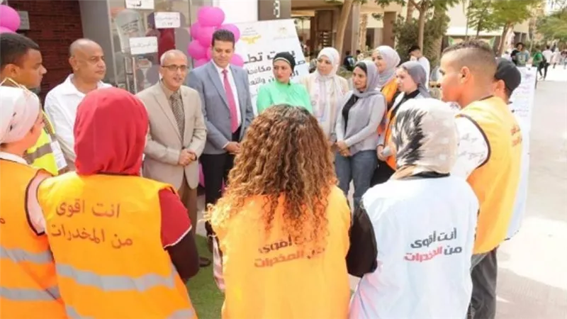 وزيرة التضامن توجه بتكثيف الأنشطة المختلفة‪ ‬لاستثمار طاقات الطلاب فى التوعية بأضرار المخدرات (صور)