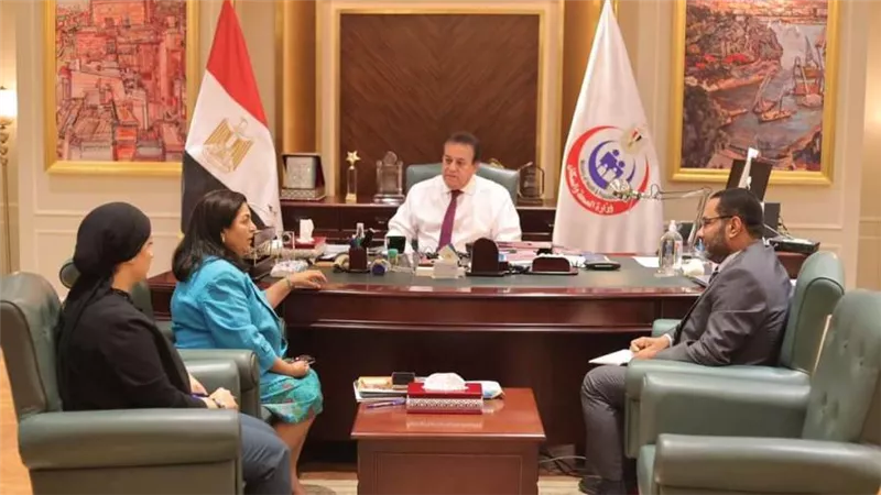 وزير الصحة يستقبل ممثل منظمة الصحة العالمية لدى مصر لمناقشة عدد من ملفات العمل المشتركة