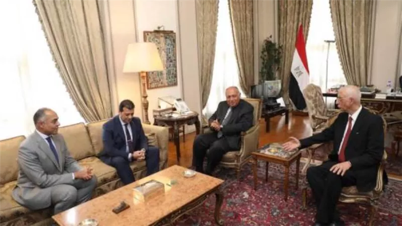 رئيس الوطنية للانتخابات يبحث مع وزير الخارجية الاستعدادات لتصويت المصريين بالخارج