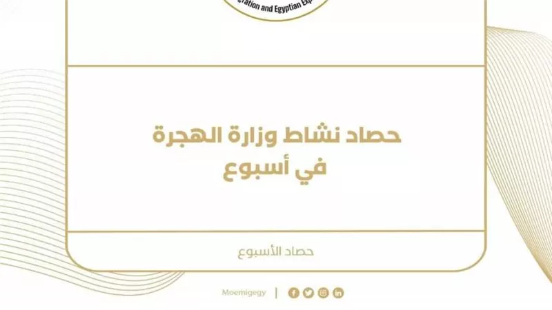 حصاد نشاط وزارة الهجرة في أسبوع (إنفوجراف)