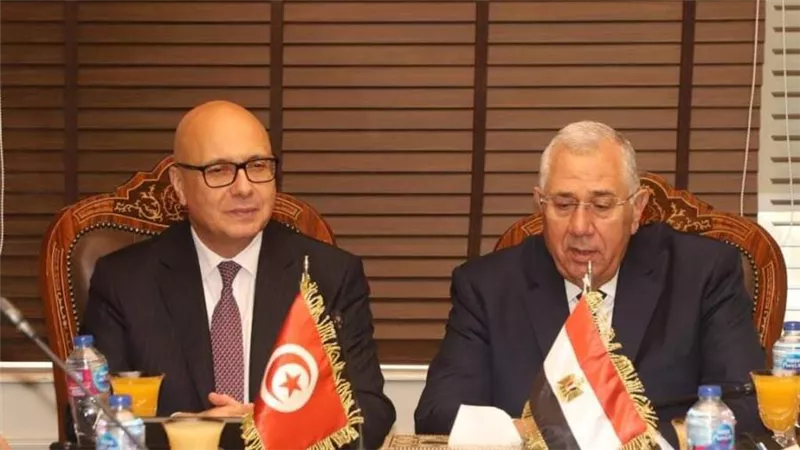 وزير الزراعة يبحث مع وزير الفلاحة التونسي دفع آليات تعزيز التعاون بين البلدين