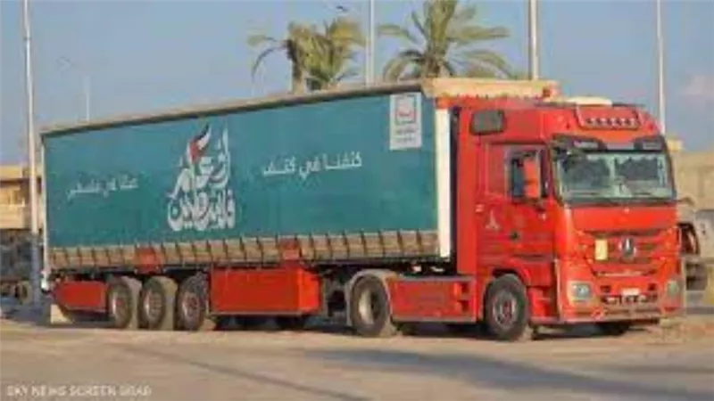 150 شاحنة مساعدات منذ بدء القصف الإسرائيلي ضد غزة