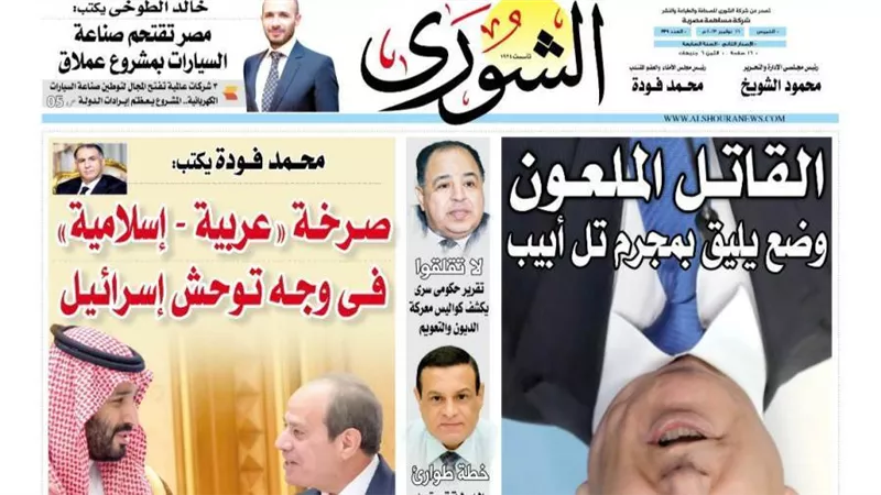 الشورى تنشر فى عددها الجديد: صرخة «عربية - إسلامية» فى وجه توحش إسرائيل.