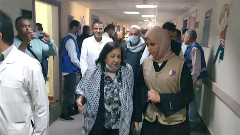 وزيرة الصحة الفلسطينية: نشكر مصر والرئيس السيسي على رعاية مواطنينا