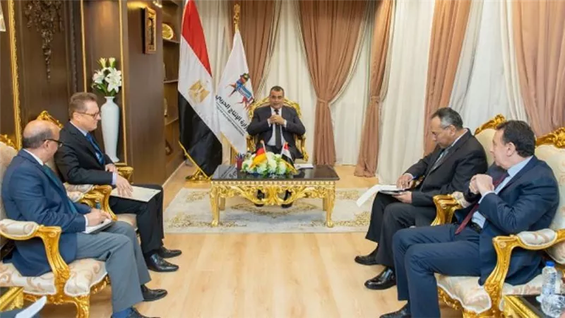 وزير الإنتاج الحربي يستقبل سفير ألمانيا لبحث سبل التعاون المشترك (صور)