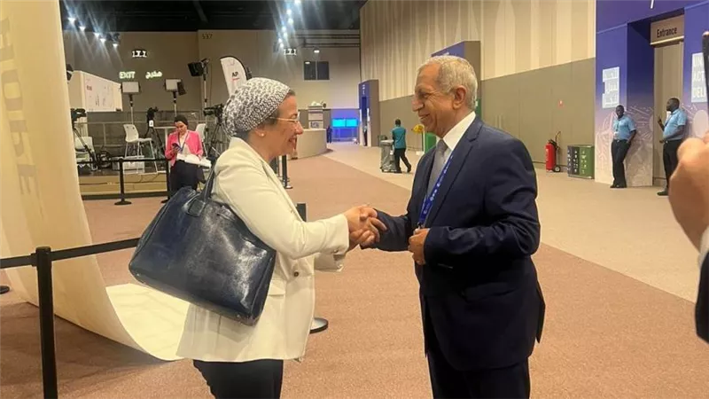 وزيرة البيئة تلتقي رئيس الأكاديمية العربية للعلوم والتكنولوجيا والنقل البحري على هامش COP28