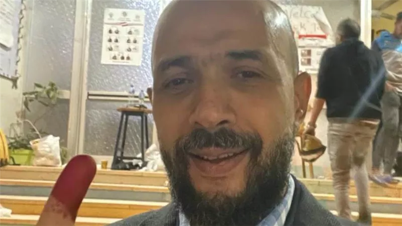 خالد الطوخي رئيس مجلس أمناء جامعة مصر للعلوم والتكنولوجيا يدلى بصوته فى الانتخابات الرئاسية 
