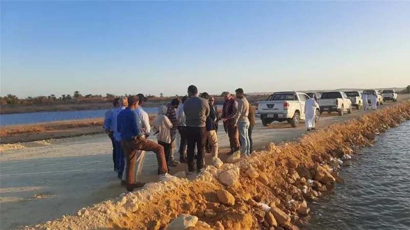 وزير الري يتابع أعمال التطوير بواحة سيوة