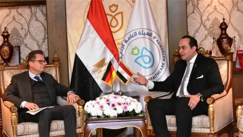 رئيس هيئة الرعاية الصحية يبحث مع سفير ألمانيا سبل التعاون لتبادل الخبرات والبعثات (صور)