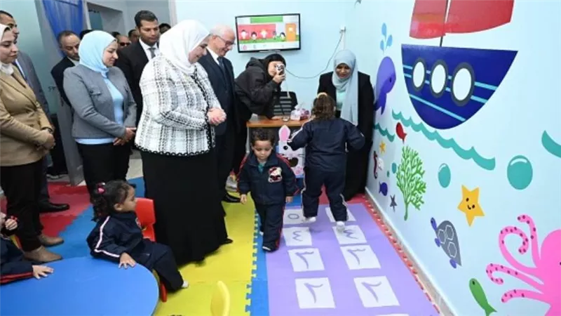 القباج تفتتح 6 حضانات دامجة وغرف التشخيص المبكر للإعاقة بمجمع خدمات الأسمرات (صور)