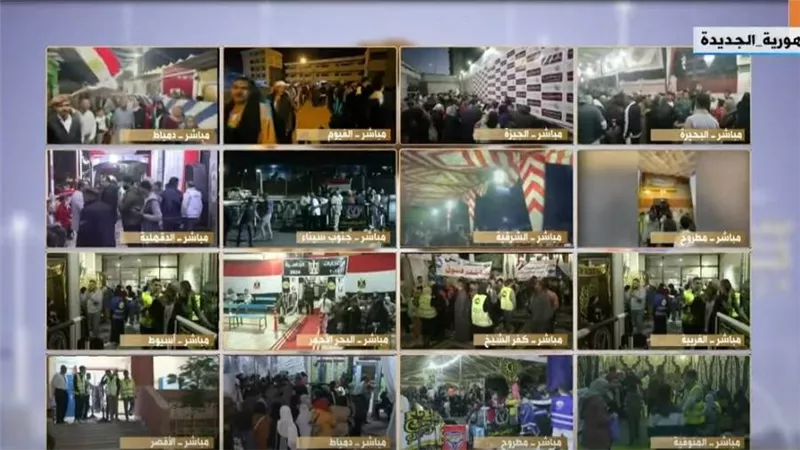 الناخبون بمدينة 6 أكتوبر يتحدون هطول الأمطار ويواصلون التدفق على اللجان الانتخابية
