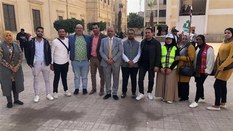 أمين المشروعات الصغيرة والمتوسطة بحزب مستقبل وطن بالقاهرة يتابع سير العملية الانتخابية (صور)