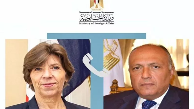 وزير الخارجية يتلقى اتصالا من وزيرة خارجية فرنسا