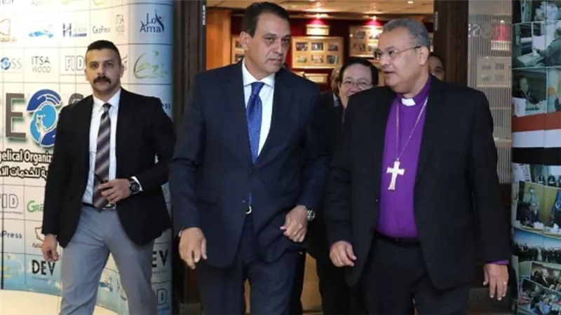 رئيس الإنجيلية يستقبل وزير المجالس النيابية للتهنئة بعيد الميلاد المجيد