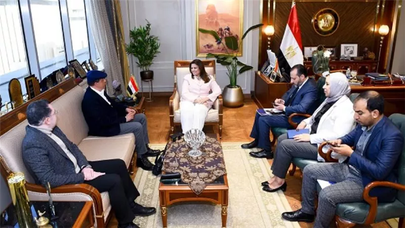 وزيرة الهجرة تستقبل خبيرا مصريا في الهندسة الحيوية بالولايات المتحدة الأمريكية (صور)