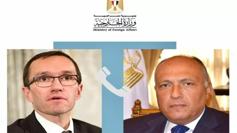 سامح شكري يتلقى اتصالا من وزير خارجية النرويج
