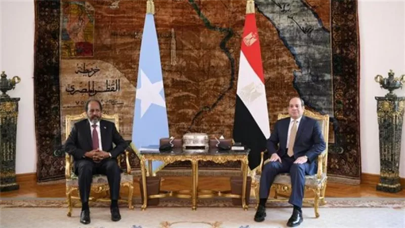 الأوضاع بالشرق الأوسط والقرن الإفريقي والبحر الأحمر تتصدر مباحثات الرئيس ونظيره الصومالي