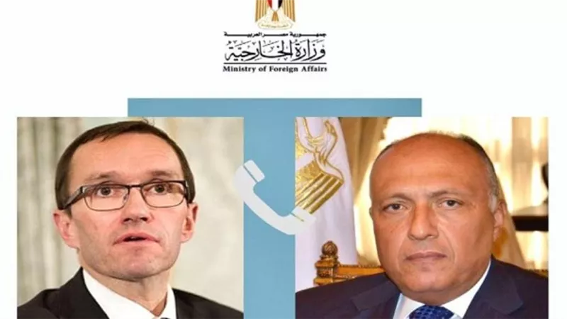 سامح شكري يتلقى اتصالا من وزير خارجية النرويج