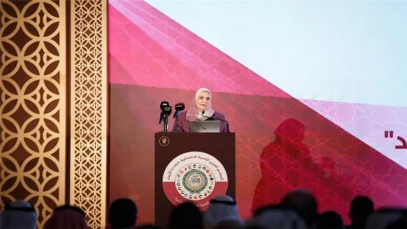 وزيرة التضامن تشارك في افتتاح «المنتدى العربي للتنمية الاجتماعية متعددة الأبعاد» بالدوحة (صور)
