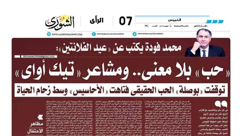 محمد فودة يكتب عن 