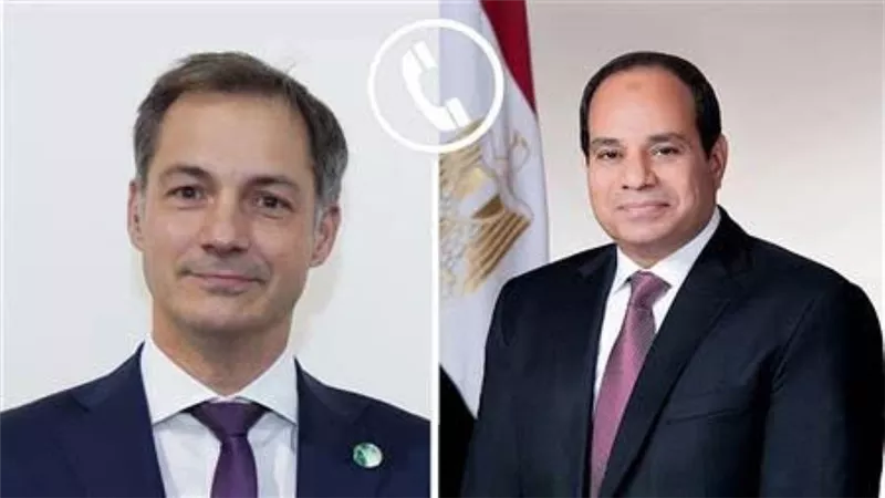 السيسي يثمن موقف بلجيكا الداعم للتهدئة والرافض لاستمرار التصعيد في غزة