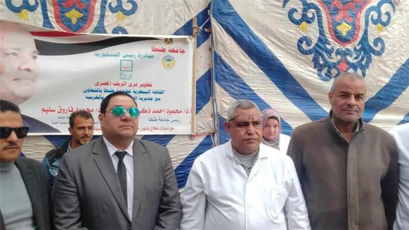 قافلة جامعة طنطا الطبية بـ«زفتي» تعالج ١١٠٠حالة وتصرف الدواء بالمجان