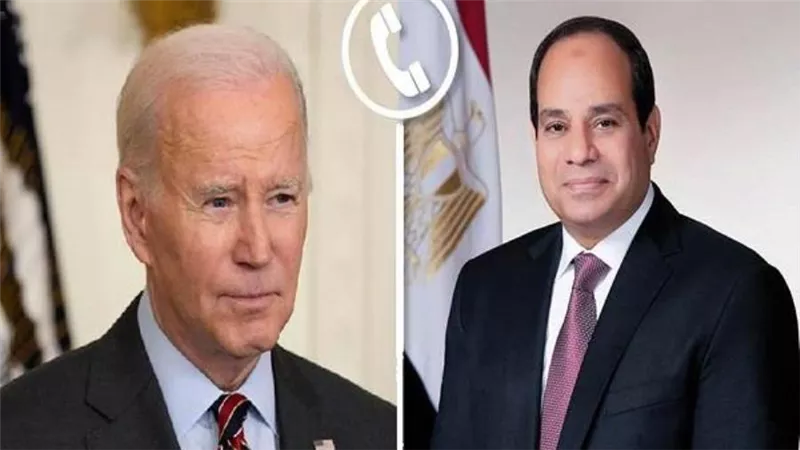 السيسي وبايدن يبحثان هاتفيا جهود التهدئة بقطاع غزة والتوصل إلى وقف لإطلاق النار