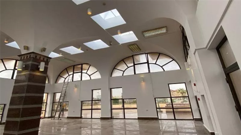 رئيس جهاز دمياط الجديدة يتفقد أعمال تأهيل مبنى المطعم والكافيتريا بالحديقة المركزية والمركز التكنولوجي (صور)