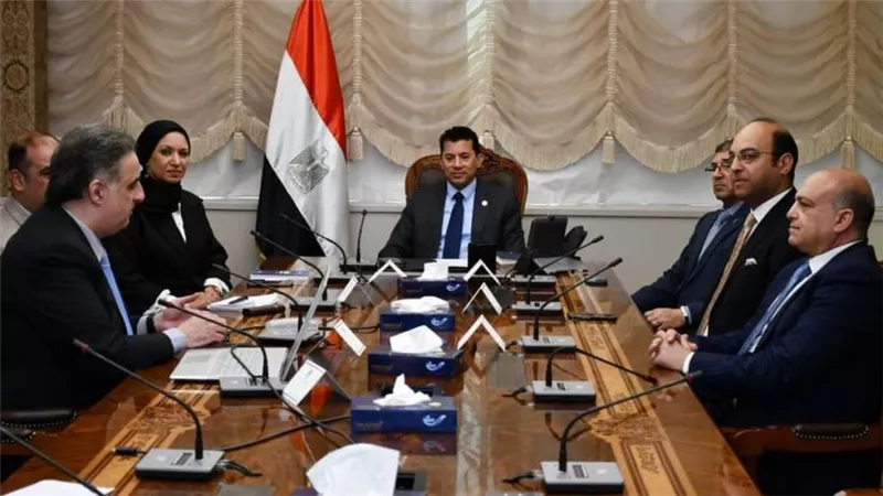 وزير الرياضة يبحث مع منظمة اليونيسيف آليات تدشين منظومة التقييم والمتابعة لمشروعات وبرامج الوزارة
