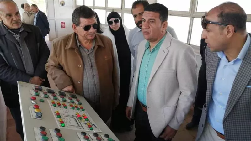 رئيس جهاز بني سويف الجديدة يتفقد محطة تنقية مياه الشرب والمأخذ بالمدينة