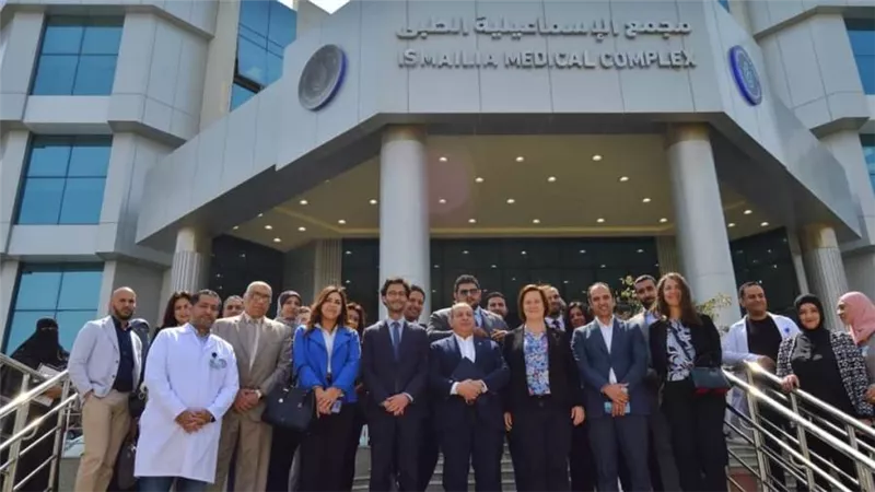 الرعاية الصحية تستقبل وفد الوكالة الفرنسية للتنمية ومؤسسة الخبرة الفرنسية في زيارة لعدد من مستشفيات الهيئة بالإسماعيلية