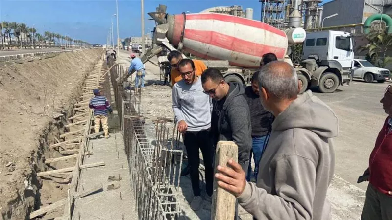 رئيس جهاز دمياط الجديدة يتفقد أعمال التطوير ورفع الكفاءة بالمنطقة الحرة الصناعية