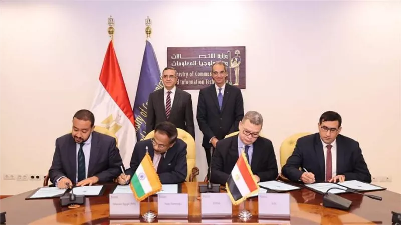 تعاون مصري - هندي لتعميق التصنيع المحلي لمنتجات الاتصالات بمصر وإنشاء أكاديمية لبناء القدرات في مجال الشبكات