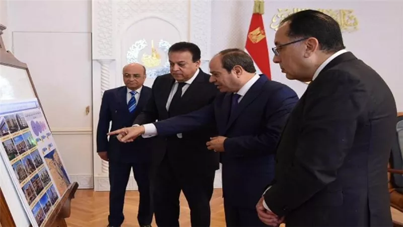 الرئيس السيسي يطلع على معدلات الإنجاز بعدد من المشروعات القومية في قطاع الصحة (صور)