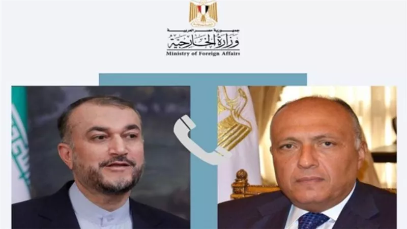 شكري يتلقى اتصالا هاتفيا من وزير خارجية إيران