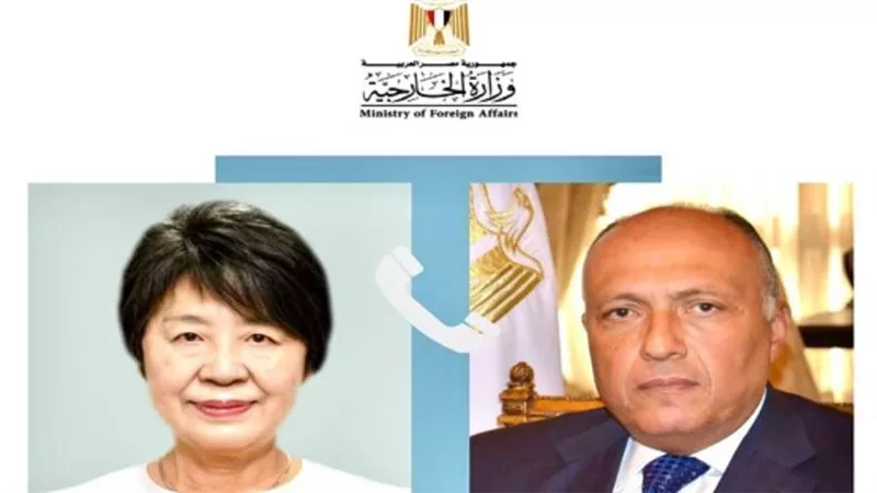 سامح شكري يتلقى اتصالا هاتفيا من وزيرة خارجية اليابان