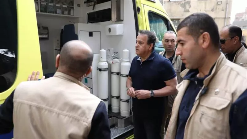 بالصور.. وزير الصحة يتفقد مستشفى بركة السبع المركزي بشكل مفاجئ ويحيل المخالفات التي تم رصدها للتحقيق