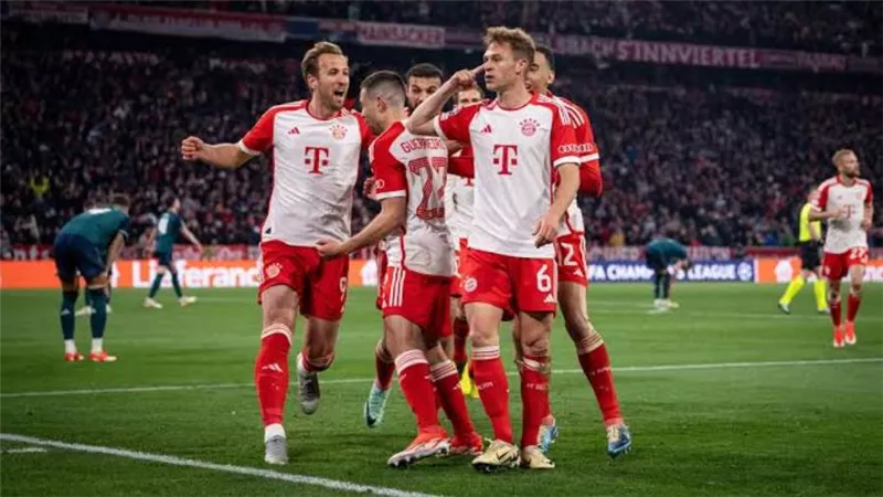 بايرن ميونخ يتأهل لنصف نهائي دوري أبطال أوروبا على حساب أرسنال