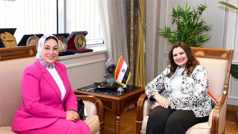 وزيرة الهجرة تلتقي النائبة ولاء التمامي عضو لجنة القوى العاملة بمجلس النواب