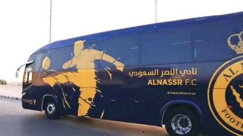 حافلة النصر تتعرض لحادث سير قبل مواجهة أبها بالدوري السعود